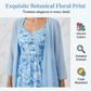Elegante tweedelige jurkenset met bloemenprint voor dames