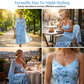 Elegante tweedelige jurkenset met bloemenprint voor dames