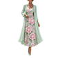 Elegante tweedelige jurkenset met bloemenprint voor dames
