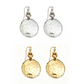 Vintage Hammered Metal Drop Earrings