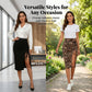 Damesrok Met Hoge Taille & Plooien – Vrouwelijk & Tijdloos