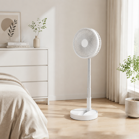 🌬️❄️Draagbare multifunctionele telescopische vloerventilator – Blijf overal koel✨