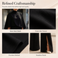 Set voor dames bestaande uit een elegante cape-top met hoge kraag en een broek met wijde pijpen