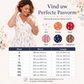 Damesjurk met V-hals, bloemenprint en gedraaide taille
