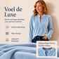 Elegant fluwelen damesmodel met V-hals