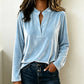 Elegant fluwelen damesmodel met V-hals