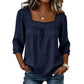 🌸 Nieuwe Collectie 👚 Dames Blouse met Vierkante Hals & Kanten Details – Elegante look, vrouwelijke stijl & comfortabel draaggevoel ✨