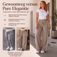 💥 Grote Korting 💃 Dames Wijde Broek met Trekkoord ✨ Verstelbare taille, ruim comfort & trendy casual‑stijl