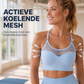 Dames push-up sportbeha met hol gaas