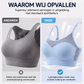 Dames push-up sportbeha met hol gaas