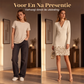 Elegante V-hals Jurk met Lange Mouwen voor Vrouwen