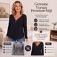🔥 50% KORTING ✨ Dames V-Hals Shirt met Rits – Elegante Pasvorm & Comfortabele Stijl 💕