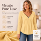 🔥 50% KORTING ✨ Dames V-Hals Shirt met Rits – Elegante Pasvorm & Comfortabele Stijl 💕