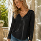 🔥 50% KORTING ✨ Dames V-Hals Shirt met Rits – Elegante Pasvorm & Comfortabele Stijl 💕