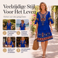 🌸 Nieuwe Collectie ✨ Dames Vintage Etnische Print Jurk – Gelaagd Design & Bohemian Elegante Look 💕