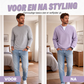 🔥 Nieuw Binnen – 50% KORTING ✨ Heren Wafel-T-shirt met Gelaagd Design – Comfortabele Pasvorm & Moderne Casual Look 👕