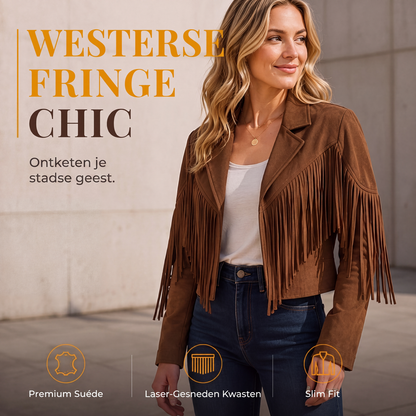 🌸 Nieuwe Collectie ✨ Dames Casual Jas met Franjes 🧥 Boho Look, Comfortabel & Trendy Design