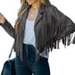 🌸 Nieuwe Collectie ✨ Dames Casual Jas met Franjes 🧥 Boho Look, Comfortabel & Trendy Design