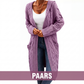 🌸 Nieuwe Collectie ✨ Lange Gebreide Dameshoodievest 🧶 Warm, Comfortabel & Praktisch met Zakken