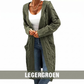 🌸 Nieuwe Collectie ✨ Lange Gebreide Dameshoodievest 🧶 Warm, Comfortabel & Praktisch met Zakken