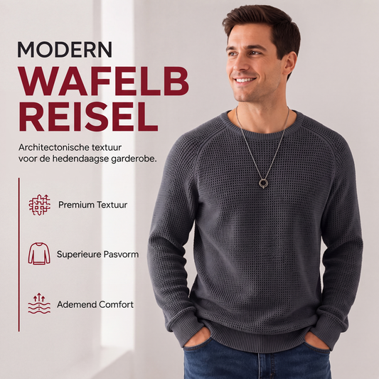 ✨Collectie 2026 met 50% KORTING & GRATIS VERZENDING🎁JMIERR herentrui met ronde hals: zachte, casual truien, klassieke truien met lange mouwen en geribde boorden