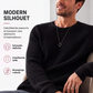 ✨Collectie 2026 met 50% KORTING & GRATIS VERZENDING🎁JMIERR herentrui met ronde hals: zachte, casual truien, klassieke truien met lange mouwen en geribde boorden