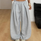 Casuele geplooide wide-leg joggingbroek voor dames