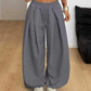 Casuele geplooide wide-leg joggingbroek voor dames