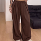 Casuele geplooide wide-leg joggingbroek voor dames