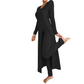 ✨ Gemakkelijk dagelijks comfort | 2-delige set voor dames van een geribbelde langwerpige top en slim-fit broek