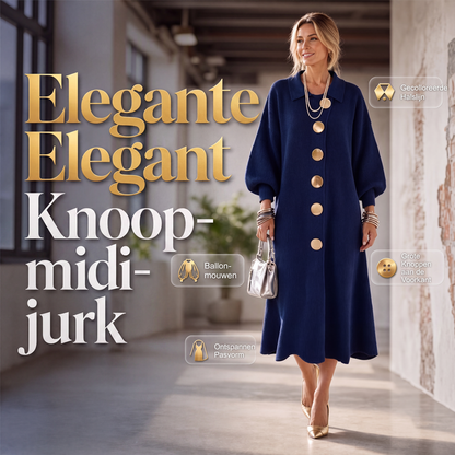 💙✨Elegant gebreide jurk met lange mouwen voor dames