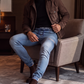 🔥 Tijdelijke Aanbieding ✨ Heren Slim Fit Denim Joggingbroek 👖 Elastische Tailleband, Jeanslook & Ultiem Comfort