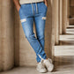 🔥 Tijdelijke Aanbieding ✨ Heren Slim Fit Denim Joggingbroek 👖 Elastische Tailleband, Jeanslook & Ultiem Comfort