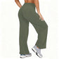 🌿 Comfort Keuze ✨ Dames Hoge Taille Wijde Pijpen Yogabroek 👖 Flexibele Pasvorm, Zachte Comfort & Elegante Sportieve Look