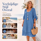 🌸 Zomer Favoriet ✨ Dames Jurk met Geplooide Mouwen 👗 Elegante Pasvorm, Luchtig Comfort & Vrouwelijke Uitstraling