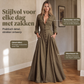 ✨ Nieuwe Collectie 🌸 Dames Maxi Jurk met Revers & Knoopsluiting 👗 Elegante Pasvorm, Tijdloze Stijl & Comfortabele Look