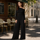 🔥 Gratis Verzending ✨ Dames Off-Shoulder Wide Leg Jumpsuit 👗 Elegante Pasvorm, Comfortabele Bewegingsvrijheid & Trendy Zomerlook