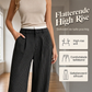 🔥Populair product! ✨Recht gesneden damesbroeken met hoge taille