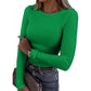 ✨ Tijdloze Basic 🤎 Klassiek Geribd Gebreid Dames Shirt met Ronde Hals – Zacht, Comfortabel & Veelzijdig