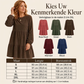 🍂🔥 50% KORTING VOOR EEN BEPERKTE TIJD! 👗 Vintage corduroy jurk voor dames – met lange mouwen, elegant en comfortabel voor de herfst ✨