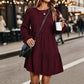 🍂🔥 50% KORTING VOOR EEN BEPERKTE TIJD! 👗 Vintage corduroy jurk voor dames – met lange mouwen, elegant en comfortabel voor de herfst ✨