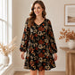 🔥Populair product! ✨Elegante damesjurk met esdoornbladprint
