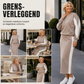 ✈️Gratis verzending✨ Nieuwe Look 💫Elegant 2‑delig dames set sweatshirt + midi rok, comfortabel gebreid ensemble