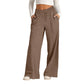 🍂✨Casual broek met wijde pasvorm, trekkoord en elastische tailleband voor dames