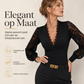 ✨ Nieuwe Look 💫 Vrouwen Deep V‑hals Kant Lange Mouwen Top – Vrouwelijk, Elegant & Trendy