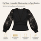 ✨ Nieuwe Look 💫 Vrouwen Deep V‑hals Kant Lange Mouwen Top – Vrouwelijk, Elegant & Trendy