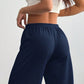 Casual joggingbroek voor dames met wijde pijpen en trekkoord