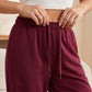 Casual joggingbroek voor dames met wijde pijpen en trekkoord