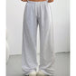 Casual joggingbroek voor dames met wijde pijpen en trekkoord