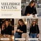 Dames velvet long Sleeve T-shirt met lintdesign